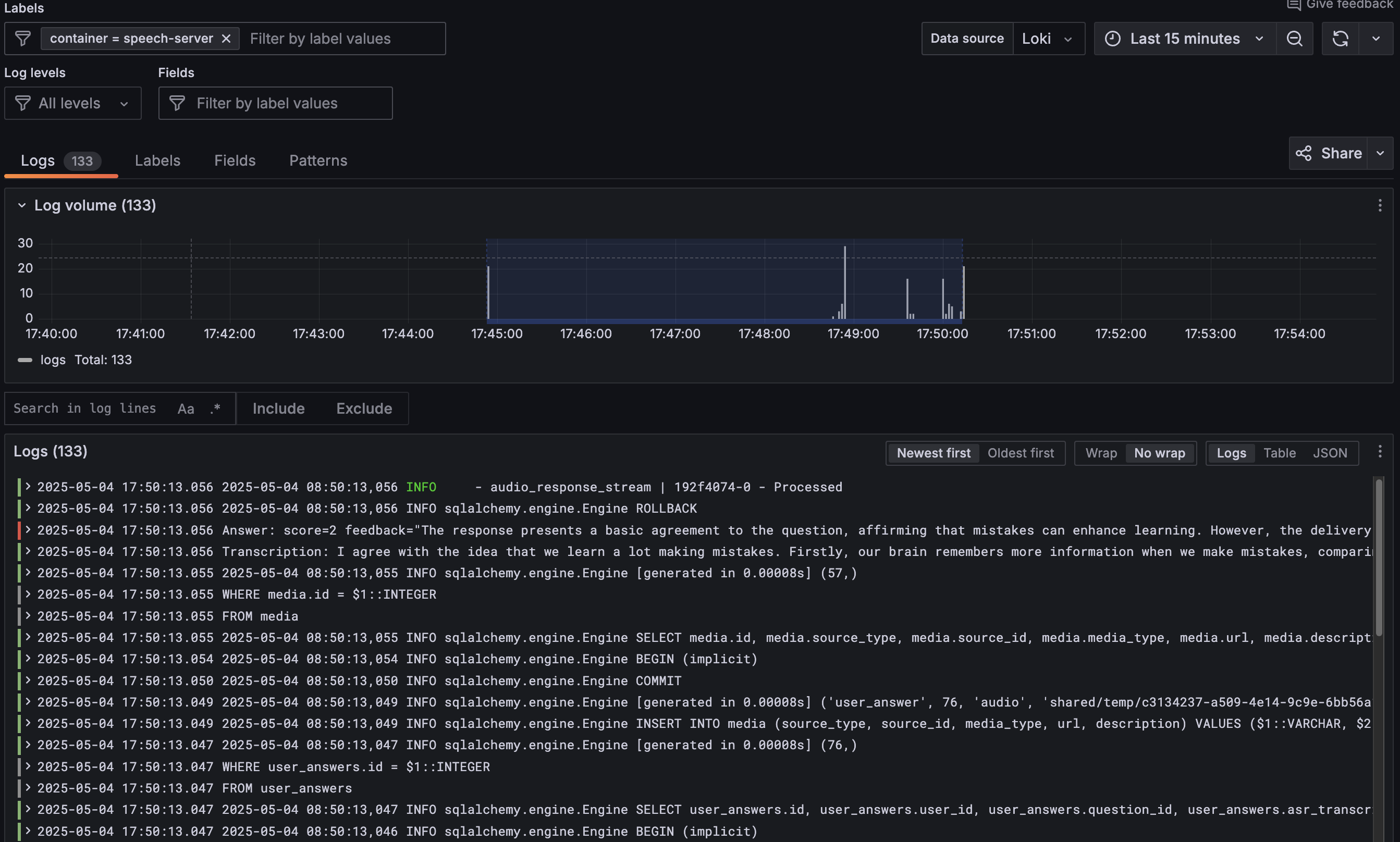 Application Logs